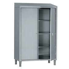 Function home 41 kitchen pantry, farmhouse pantry cabinet,storage cabinet with doors and adjustable shelves in white. Contemporary Storage Cabinet For Kitchen Tall Cupboards Tournus Stainless Steel Commercial