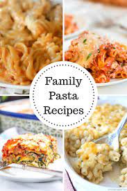 Family Pasta Recipes That Are Great Easy To Make During Busy Weeknights Pasta Dinnertime Dinner Dinnerrecipes Family Pasta Recipes Recipes Pasta Recipes