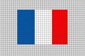 Flag Of France Pixel Art Pixel Art Pixel Beads Flag