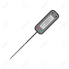 Talento como reposteros y unas buenas herramientas que nos ayuden a materializar todo aquello que tenemos en nuestra cabeza. Termometro De Cocina Digital Ilustraciones Vectoriales Clip Art Vectorizado Libre De Derechos Image 84142675