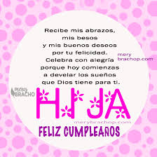 Palabras Frases Lindas Para Mi Hija En Cumpleanos Felicitaciones De Cumpleanos Hija Dedicatorias De Feliz Cumpleanos Feliz Cumpleanos Mi Hija
