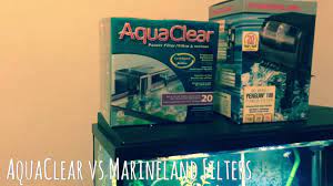 This filter offers 3 stages of purification through mechanical, chemical, and biological filtration to produce crystal clear water for a healthy marine life. Aquaclear 20 Vs Marineland 20 Filter Review Youtube