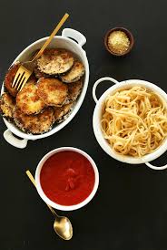 Vegan Eggplant Parmesan Minimalist Baker Recipes Recipe Vegan Eggplant Parmesan Recipes Vegan Eggplant