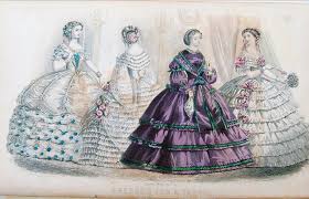 Evening dresses were often off the. Crinolines Fashion History