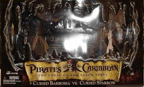 The curse of the black pearl. Pirates Of The Carribean The Curse Of The Black Pearl Deluxe Set Cursed Barbossa Vs Cursed Sparrow