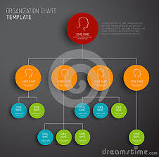 Business Organizational Chart Vector Punctual Graphic