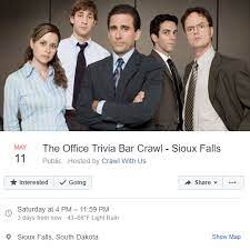Trivia at multiple venues over the crawl (4 bars, 25 questions) Organizers Say The Office Bar Crawl Isn T A Scam But Is Canceled