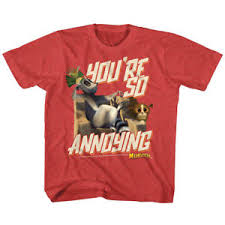 Details About Madagascar Kids Movie Youre So Annoying Youth T Shirt 2t Yxl