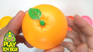 Surprise Egg Learn A Word Spelling Fruits Vegetables Orange Play Doh For Kids With Toys Youtube