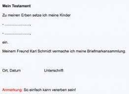 Ein berliner testament muster zum download kann sehr einfach aufgesetzt werden, sogar ohne den mit nicht unerheblichen kosten verbundenen gang zum notar. Testament Vorlage Download Gratis