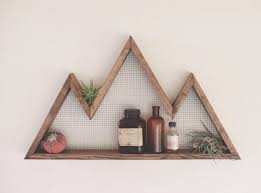 Mountain Wall Art Shelf Mountain Home Decor Wall Hanging Wall Shelf Reclaimed Wood Statement Piece Modern Industrial Decor Diy Home Decor Wood Shelves