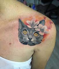 Gorgeous Flower Child Tattoo Cattattoo Apieceofart Flowercat Lucasbtattoos We Love This Cat Tattoo W Child Tattoo Flower Child Tattoo Cat Tattoo