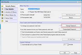 Learn How To Change Password In Lotus Notes 9 By Reset Password