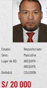 Ofrecen 20 mil soles por información de paradero de exalcalde