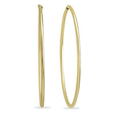 Nominal pipe size (nps) is a north american set of standard sizes for pipes used for high or low pressures and temperatures. 1 1 2 Inch Endless 14k Yellow Gold Filled Hoop Earrings Erh60856