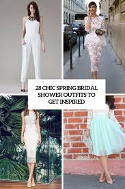 Skip the white altogether with this blush beauty. 28 Chic Spring Bridal Shower Outfits To Get Inspired Weddingomania