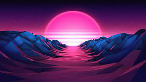 Maybe you would like to learn more about one of these? 1360x768 Purple Sunrise 4k Vaporwave Desktop Laptop Hd Wallpaper Hd Artist 4k Wallpapers Images Photos And Background Wallpapers Den