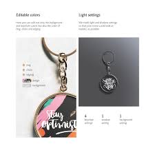 Round Keychain Mockup Present Your Design On This Mockup Includes Special Layers And Smart Objects For Your Keychain Design Keychain Beautiful Business Card