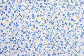Check out our floral pattern print selection for the very best in unique or custom, handmade pieces from our digital prints shops. Floral Pattern On Fabric Blue And Yellow Flowers Print On White Stock Photo Picture And Royalty Free Image Image 61892324