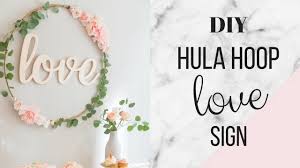 Design your everyday with hula hoop art prints you'll love. Diy Hula Hoop Love Sign Blush And Gold Bridal Shower Decor