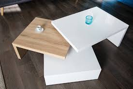 Funktioneller Design Couchtisch Highclass Hochglanz Weiss Sonoma Eiche Tisch Couchtisch Weiss Eiche Couchtisch Truhe Tisch