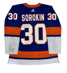 #that's it i'm going broke #i'm also very much disappointed with the islanders jersey #hartford whalers #quebec nordiques. Ilya Sorokin Signed Islanders Jersey Fanatics Hologram Pristine Auction