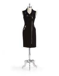 Calvin Klein Black Zipper Front Dress Clothes Design Calvin Klein Dress Dresses