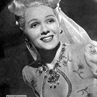 Cindy Garner pin-up from Yank, The Army Weekly, April 1945 (cropped)