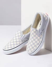 Black And Grey Slip On Vans Vans Checkerboard Gray Dawn True White Womens Slip On Shoes Gray 334081115 In 2020 Grey Slip On Vans Vans Slip On Shoes Vans Checkerboard