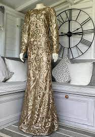 Gold dress long