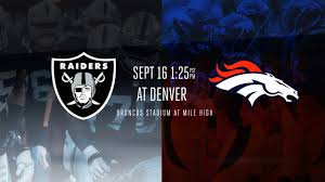 Raiders week 10 win vs. Trailer Raiders At Broncos Week 2