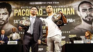 The fight ended at the beginning of the 9th round after oscar and his corner threw in the towel. Manny Pacquiao Vs Keith Thurman Fight Date Time Ppv Price Odds Full Card Sporting News