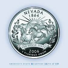 The Life Of The Land Is Perpetuated In Righteousness Nevada State Quarter The Silver State The 36th State To Gain Statehood 1864 Nevada State State Flags Nevada