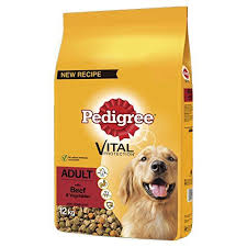 Pedigree Dog Complete Dry With Beef And Vegetables 12 Kg Dog Food Recipes Dog Food Reviews Dog Food Comparison