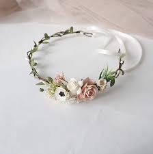 Flower Girl Crown Pale Pink And Blush Floral Crown Anemone Etsy Bridal Flower Crown Flower Girl Crown Flower Crown Wedding