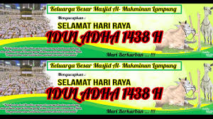 Bahan banner adalah suatu media promosi/ publikasi yang dicetak menggunakan print digital dengan ukuran tertentu dan berbentuk portrait atau vertikal. Contoh Banner Idul Adha Nusagates