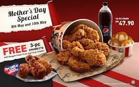 Kfc Mother S Day Special Promotion Free Drumette 9 May 2020 10 May 2020 Mothers Day Special Kfc Food Graphic Design