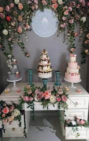 A Hanging Paper Flower Backdrop Created For Georgia S Cakes Wedding Exhibition Stand Colorful Wedding Flowers Handmade Wedding Decorations Wedding Decorations