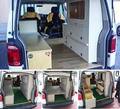 Volkswagen T6 Estructura Mueble Y Cama Furgoneta Camper Mueble Camper Camper