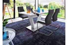 Table A Manger Design Blanche Laquee Pour Salle A Manger