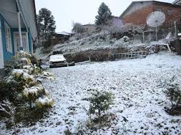 En 2012 hubo un fenómeno raro en brasil, la llamada nieve de primavera. Rs Familia Tira Foto Na Neve De Bermuda E Chinelo Bebendo Chimarrao Brasil Neve Neve Em Santa Catarina