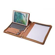 Ipad Keyboard Portfolio Executive Leather Padfolio Case With Bluetooth Keyboard For 9 7 Inch Ipad Leather Padfolio Ipad Keyboard Ipad Pro