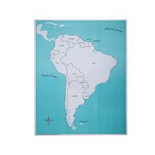 South america is one of the most popular continents in the world and its physical division can be categorized into three regions: South America Control Map Labeled E O Montessori