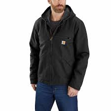 Men's Washed Duck Sierra Sherpa-Lined Jacket - Uniform Work Jackets |  Carhartt Company Gear