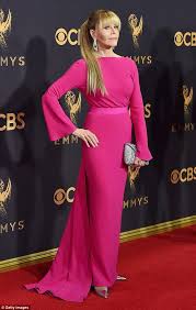 Jane Fonda 79 Dazzles At Emmys In Elegant Floor Length Pink Dress Red Carpet Dresses Best Red Carpet Dresses Fashion