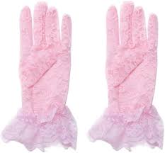 Amazon.com: AISIBO Girls Pink Lace Gloves Women Ladies Elegant Short Sun  Protection Lace Gloves, Princess Dress Gloves for Wedding Dinner Party :  Clothing, Shoes & Jewelry