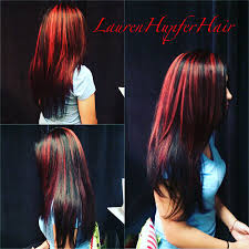 We believe that it would be better to show you some photos, have much to tell you the obvious about the fact that. Peekaboo Highlights Red And Black Highlights And Lowlights Black Hair With Red Highlights Black Red Hair Red Highlights In Brown Hair
