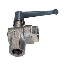 The block has two hydraulic connections. G 1 Inch 2 Way Right Angle Brass Ball Valve Tameson