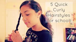 People without curly hair spend a lot in salons to get curls in their hair. 5 Quick Curly Hairstyles For School Youtube