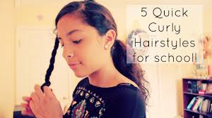 Trying new curly hairstyles everyday for a week. Hairstyles For Short Curly Hair For School Novocom Top